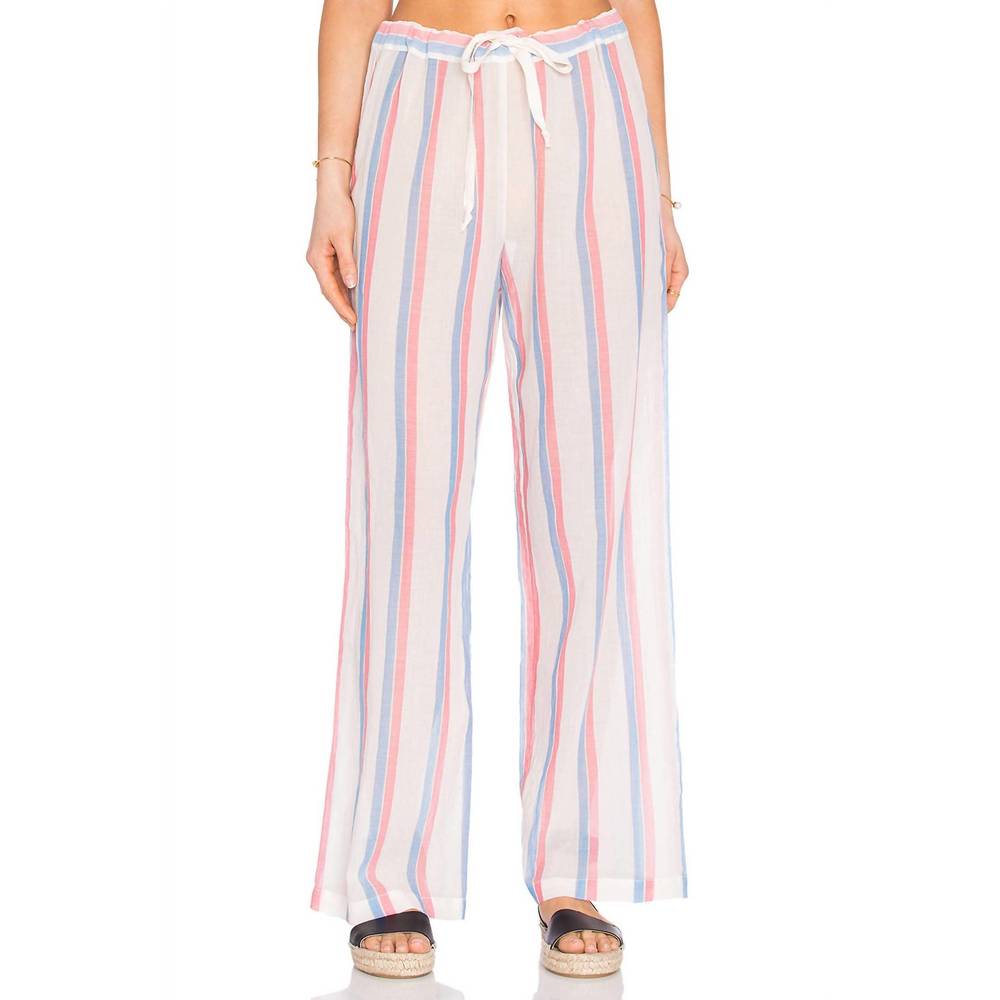 NEW SOLID & STRIPED drawcord pants in multi